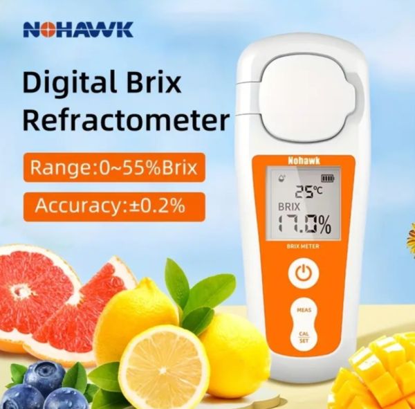 Refraktometr meyvə şəkəri ölçən Nohawk BM-07, BT