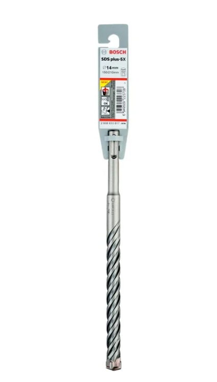 Burğu beton üçün SDS-plus-5X 14x150x210 mm Bosch 2608833817