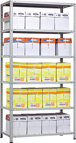 Stellaj metal MS Hard (maks yük 1000 kq) 185/100x30/4