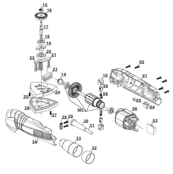 Шлифмашина эксцентриковая Einhell TC-DS 19 (4464235)