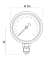 Manometr gliserin dolğulu Pakkens (0-1 Bar 100 mm) 1001001102 Manometr gliserin dolğulu Pakkens (0-1 Bar 100 mm) 1001001102